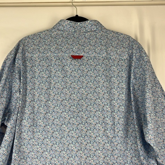 7 Downie Street Blue Multi-Coloured Floral/Dot Shirt - Picture 13 of 13